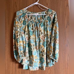 Floral ana blouse, size Large